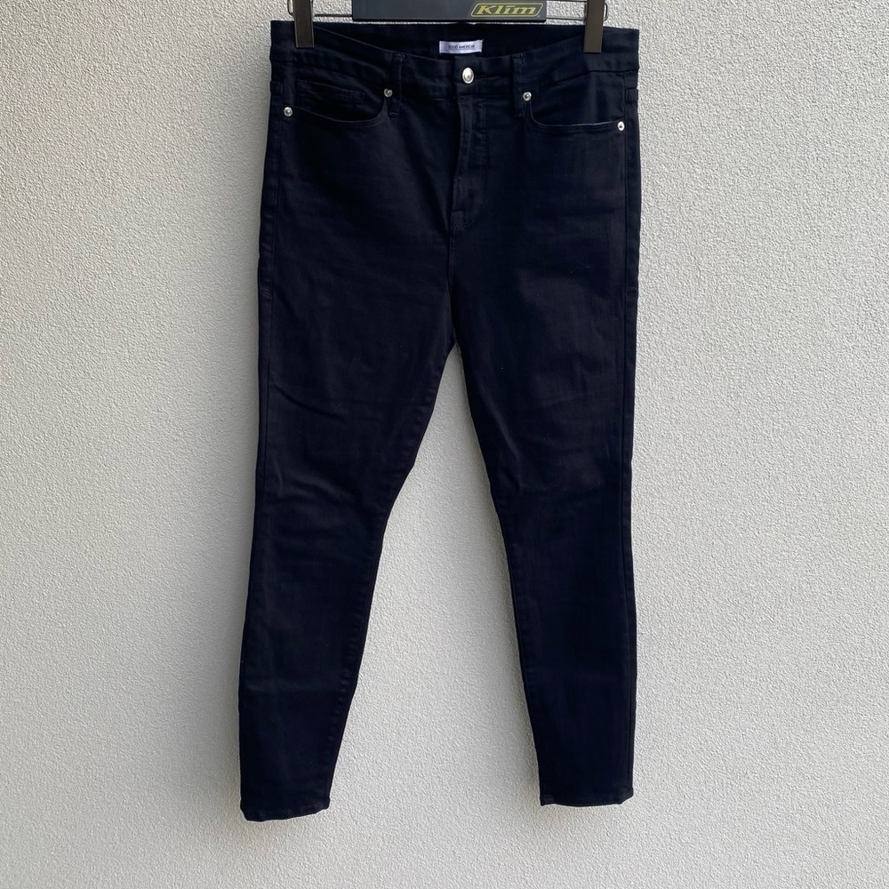 GOOD AMERICAN Good Legs Black Jeans Size 22